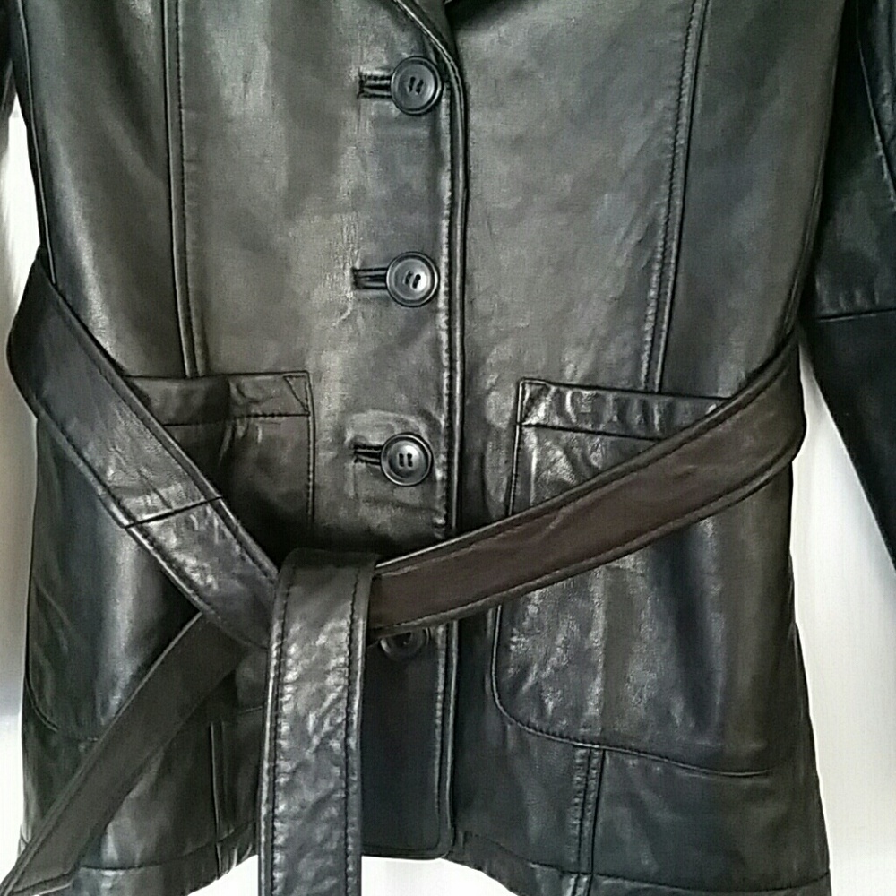 Express Womens Leather Jacket - image 3